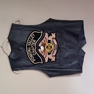 Beyond leather California Pomona Valley Chapter Harley Owners Group Vest Vintage